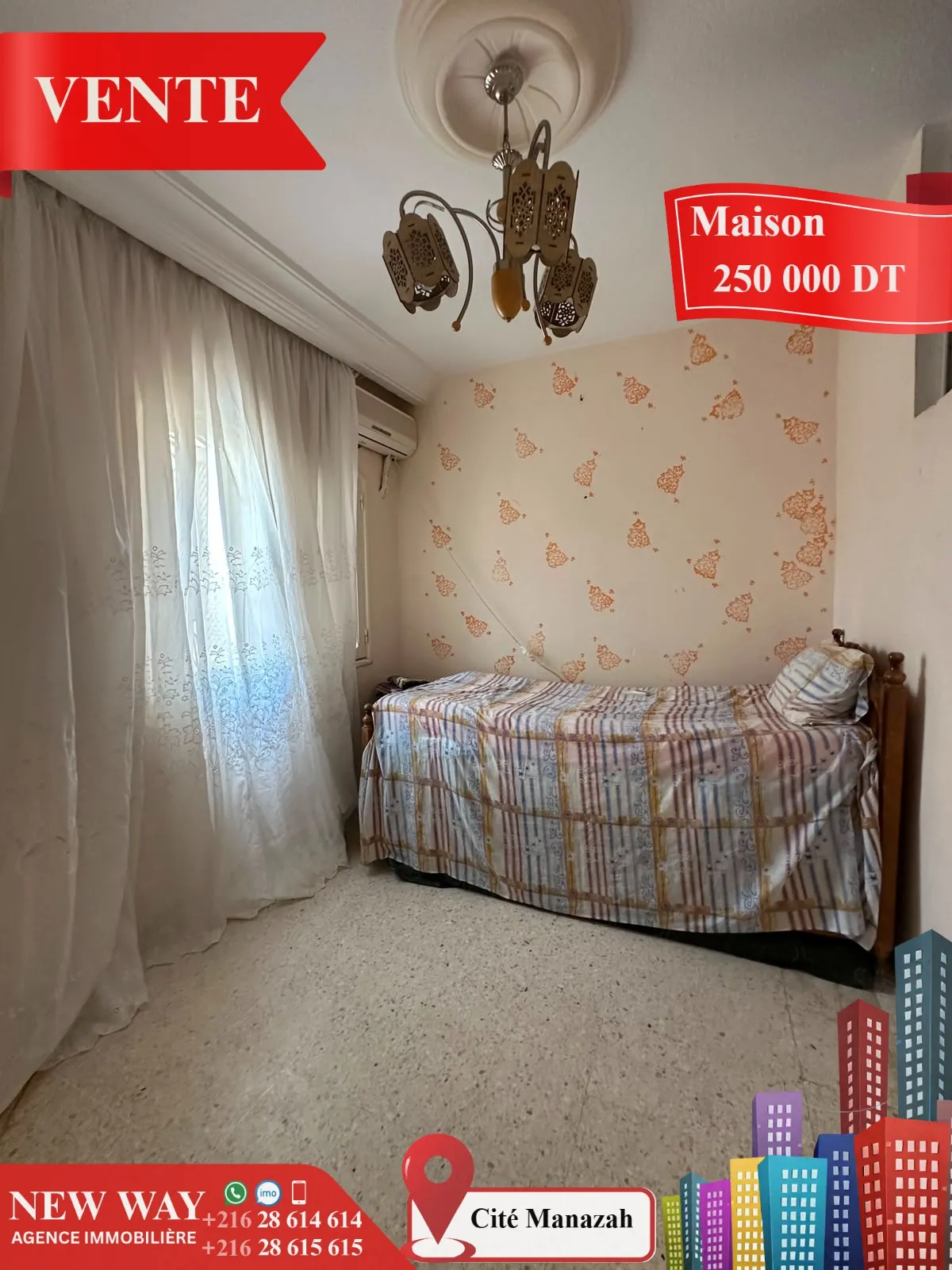 Maison de plain pied à Cité Manazah