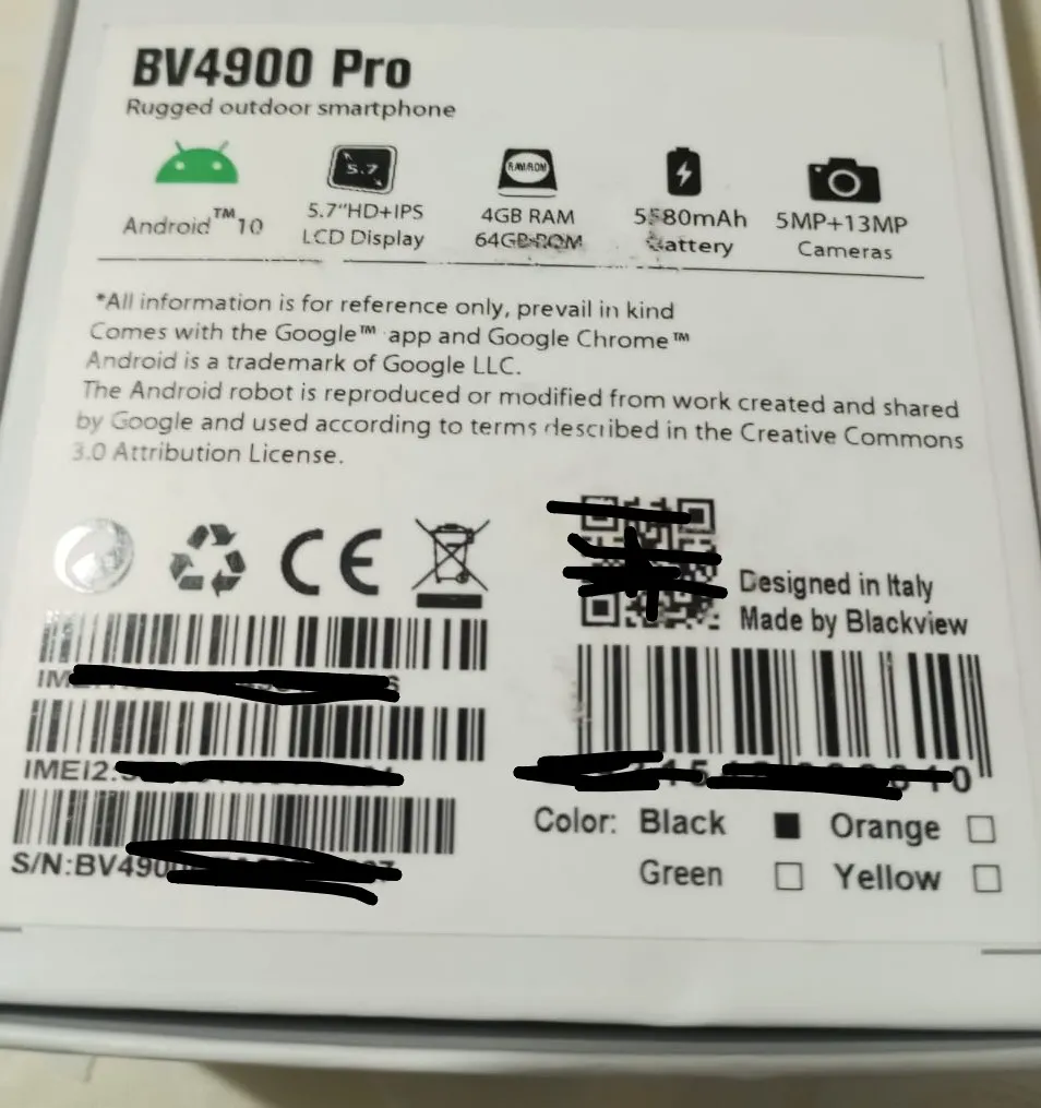 Smartphone BV 4900 PRO