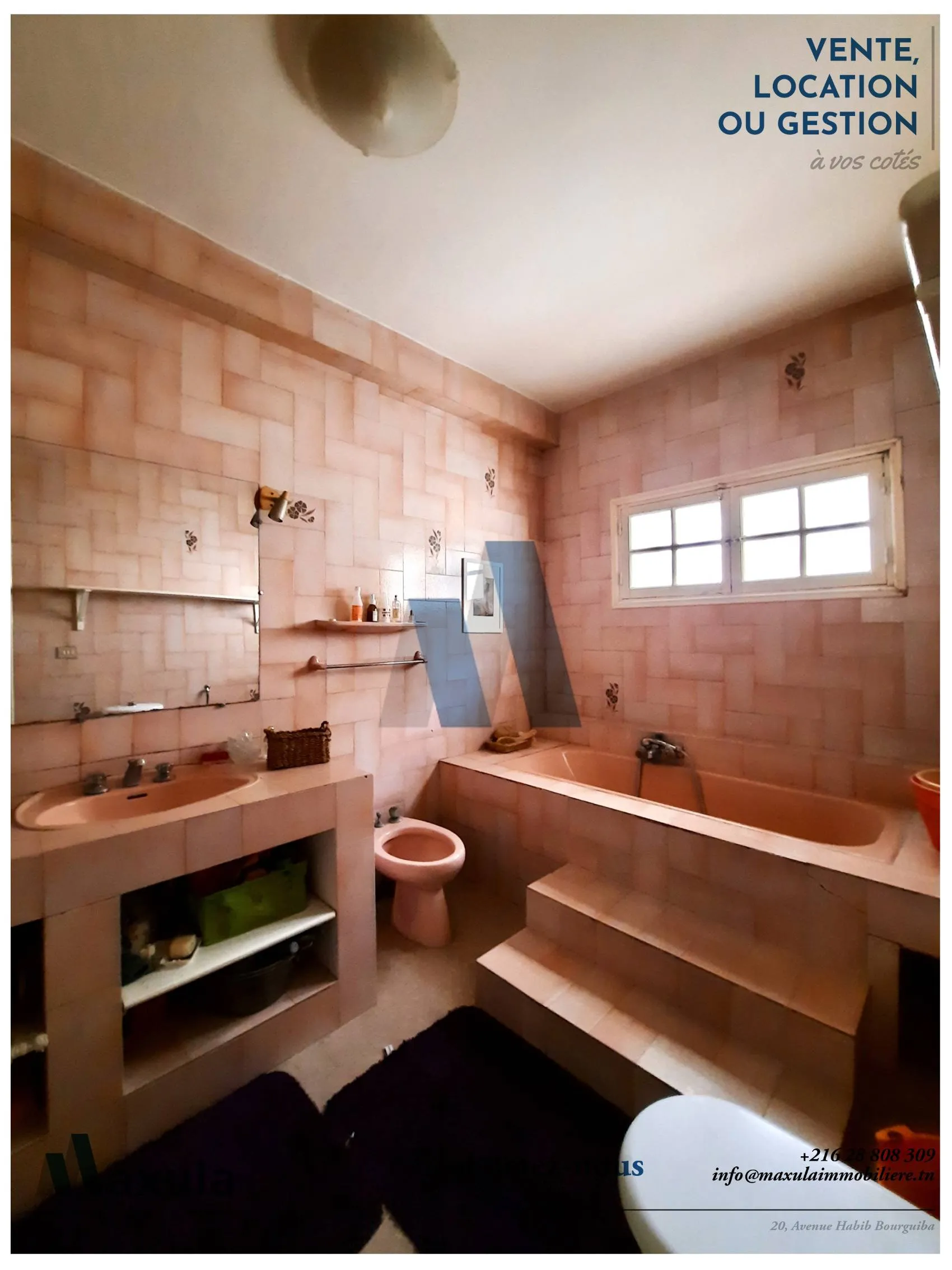 À VENDRE VILLA S+5 DANS LA QUIÉTUDE DE RADES MONGIL