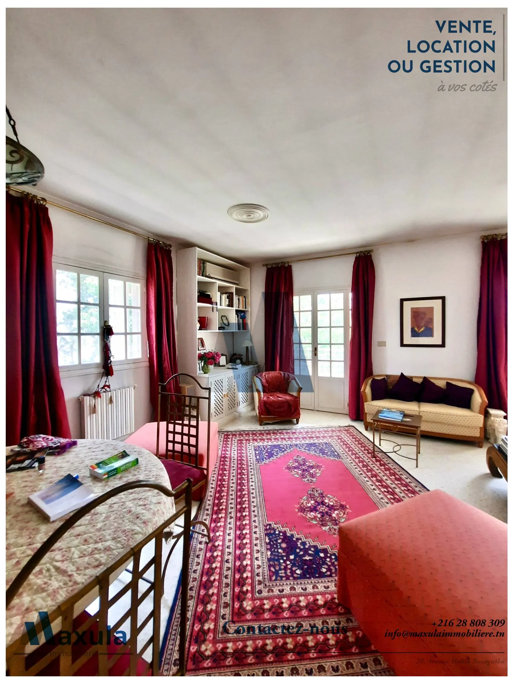 À VENDRE VILLA S+5 DANS LA QUIÉTUDE DE RADES MONGIL