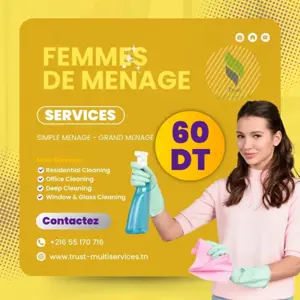 SOCIETE FEMME DE MENAGE A  Sousse