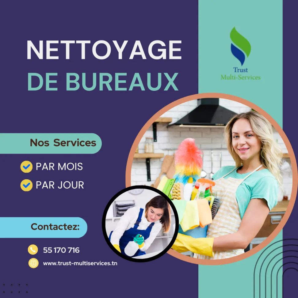 FEMME DE MENAGE POUR BUREAUX PAR JOUR AKLAAT LANDALOUS