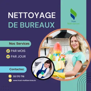 FEMME DE MENAGE POUR BUREAUX PAR JOUR AKLAAT LANDALOUS