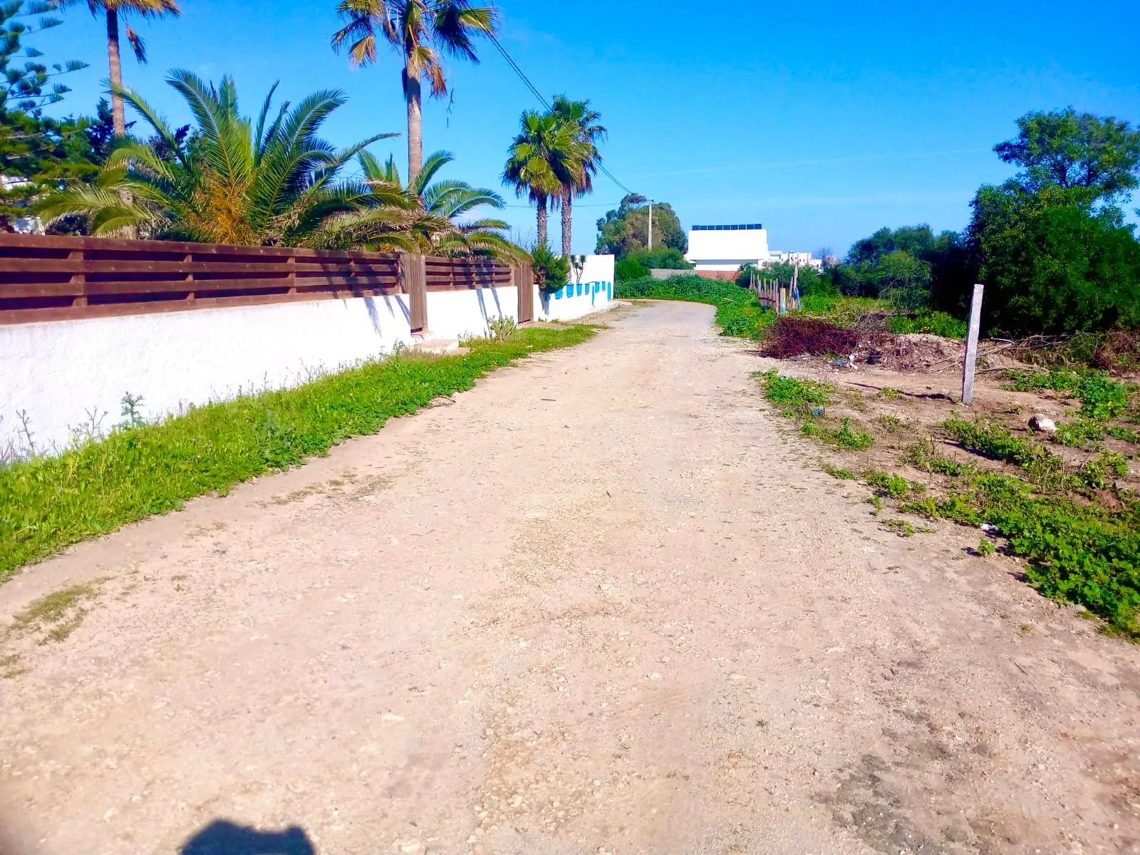 terrain a karkouen pied dans l'eau