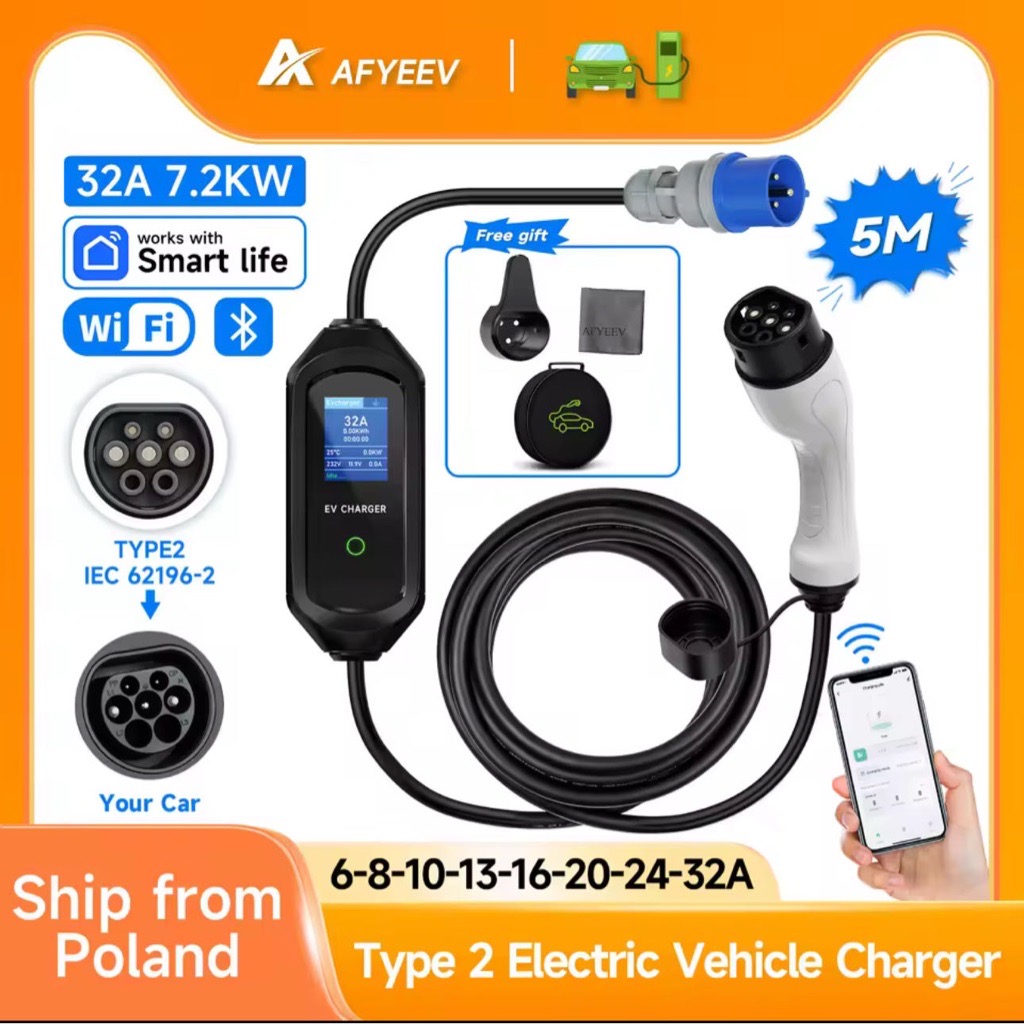 chargeur de véhicule électrique câble de chargement EVSE Wi-Fi Bluetooth APP contrôle