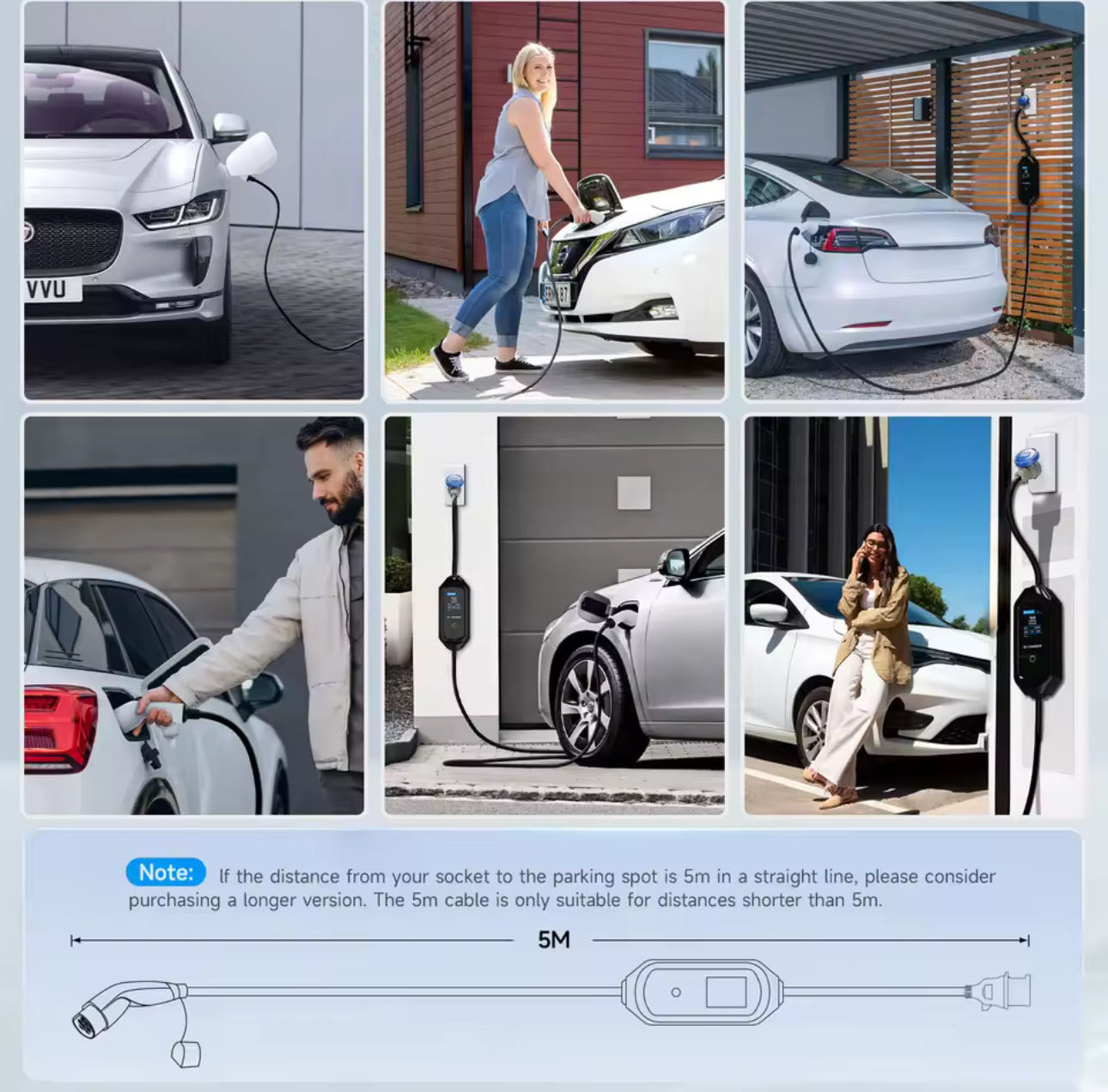 chargeur de véhicule électrique câble de chargement EVSE Wi-Fi Bluetooth APP contrôle