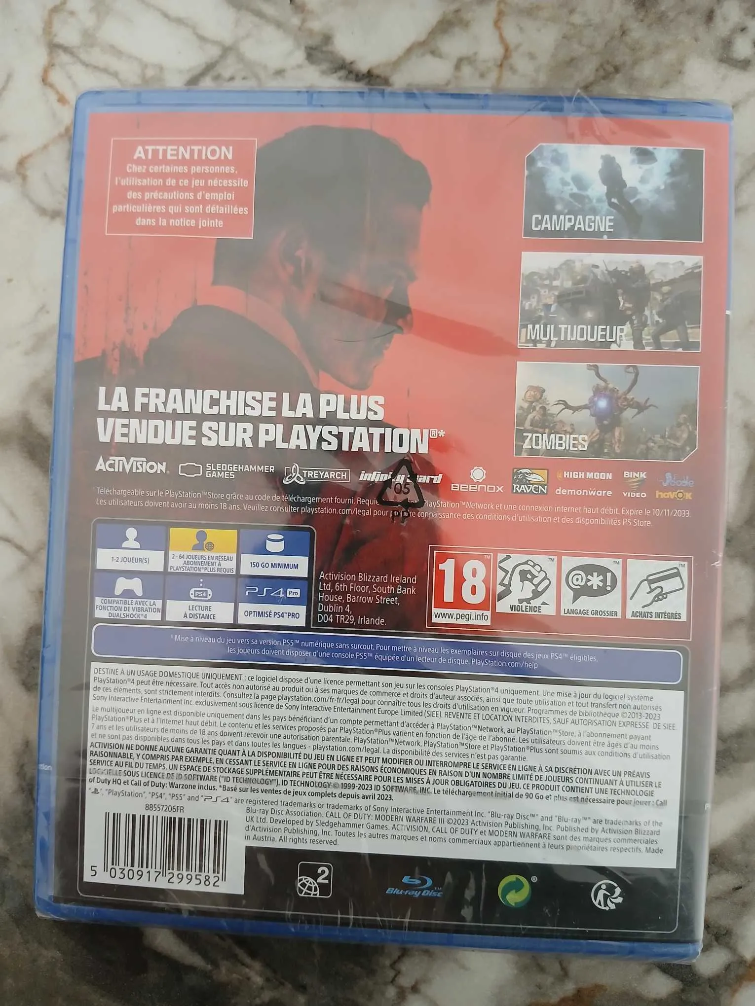 Call of Duty: Modern Warfare – PS4 – État neuf