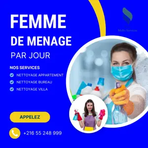 femme de ménage par jour en tunis 