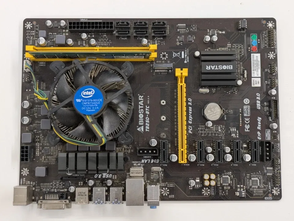 Carte mere B250-BTC + Intel G3900