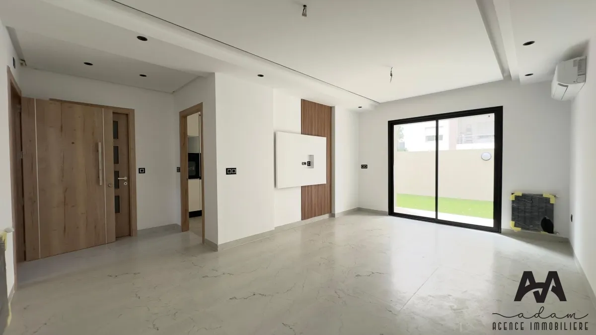 Appartement S+2 – 107 m² + Jardin 87 m² – Manzah 9C, Tunis