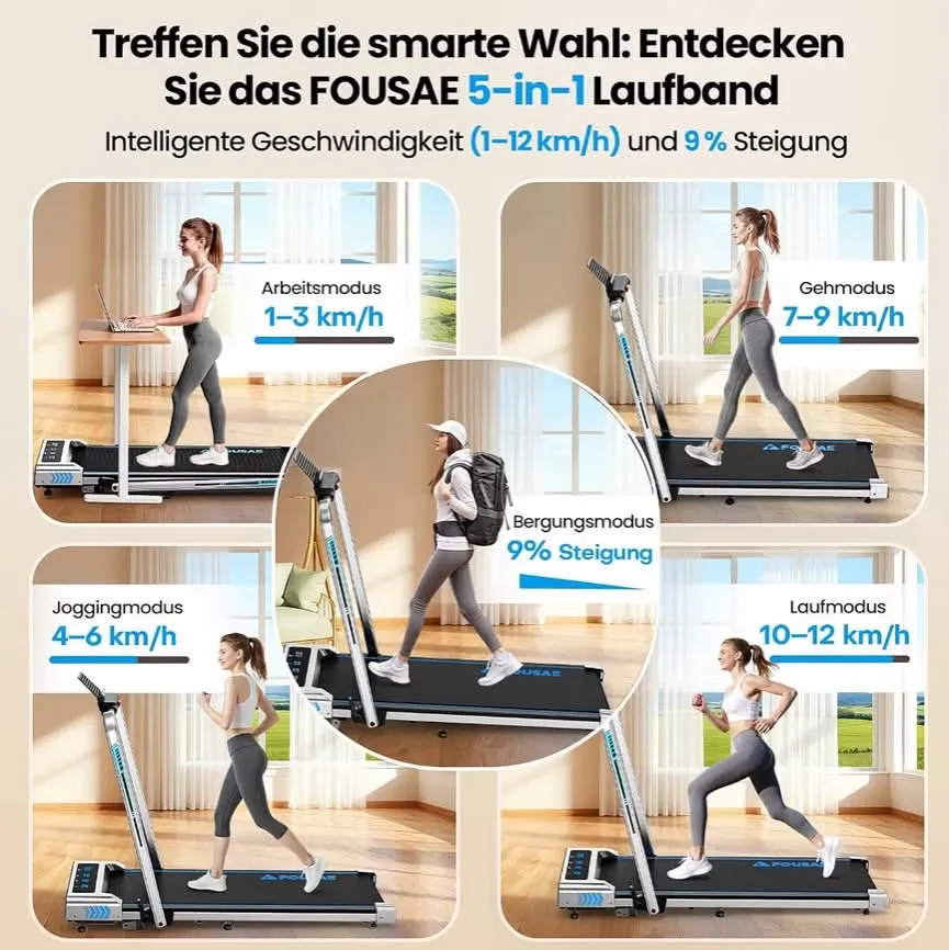 cacheté!!!! TAPIS DE COURSE 5-EN-1 – POUR UN SPORT À DOMICILE ! Tapis roulant , tapis de marche
