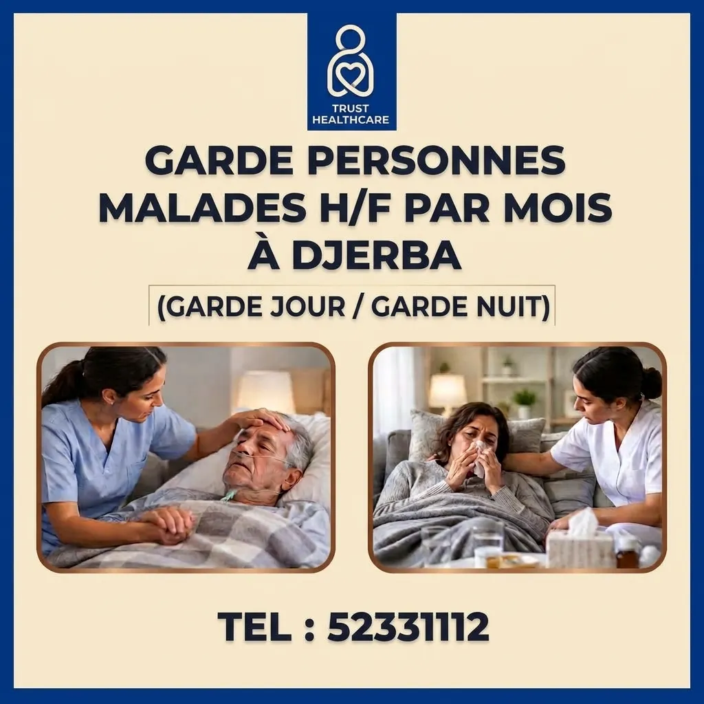 GARDES MALADES PAR MOIS A DJERBA