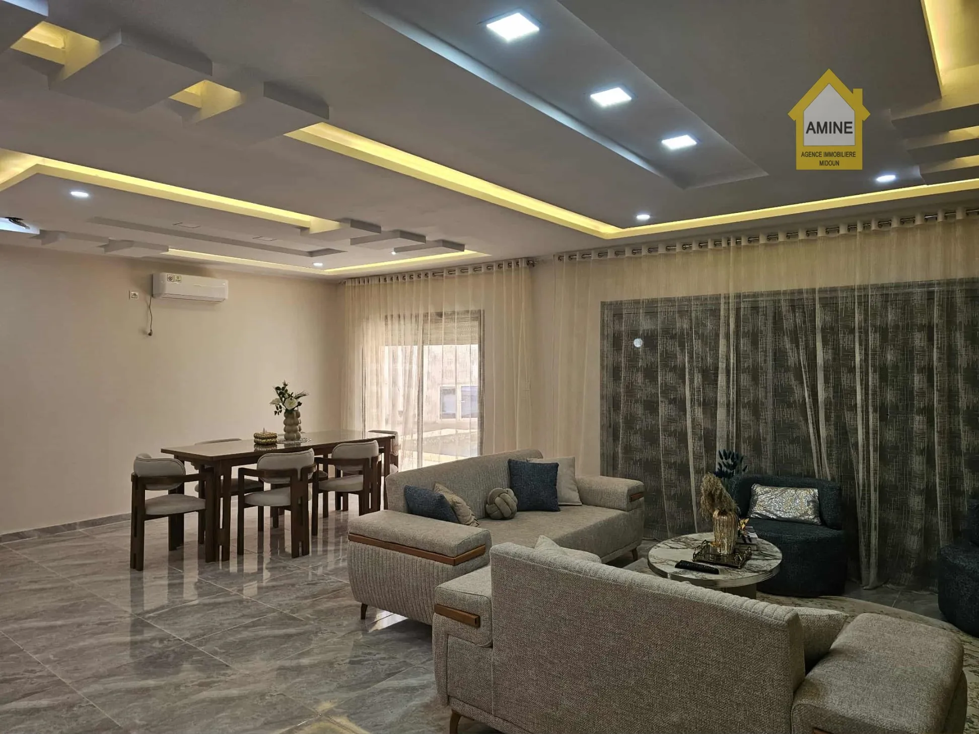 Villa moderne de plain-pied à louer à Tezdaine – Djerba