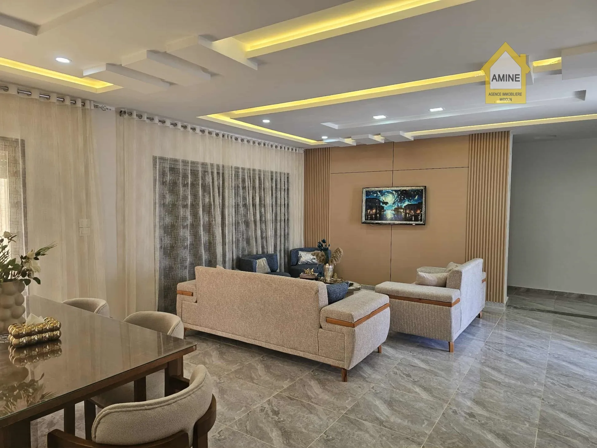 Villa moderne de plain-pied à louer à Tezdaine – Djerba