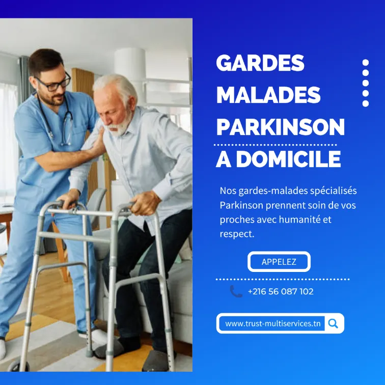 GARDES MALADES DE PARKINSON A DOMICILE  À KHEZAMA -SOUSSE