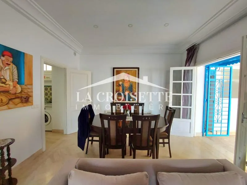 Rez-de-chaussée de villa meublé avec jardin à La Marsa MRCL0116 