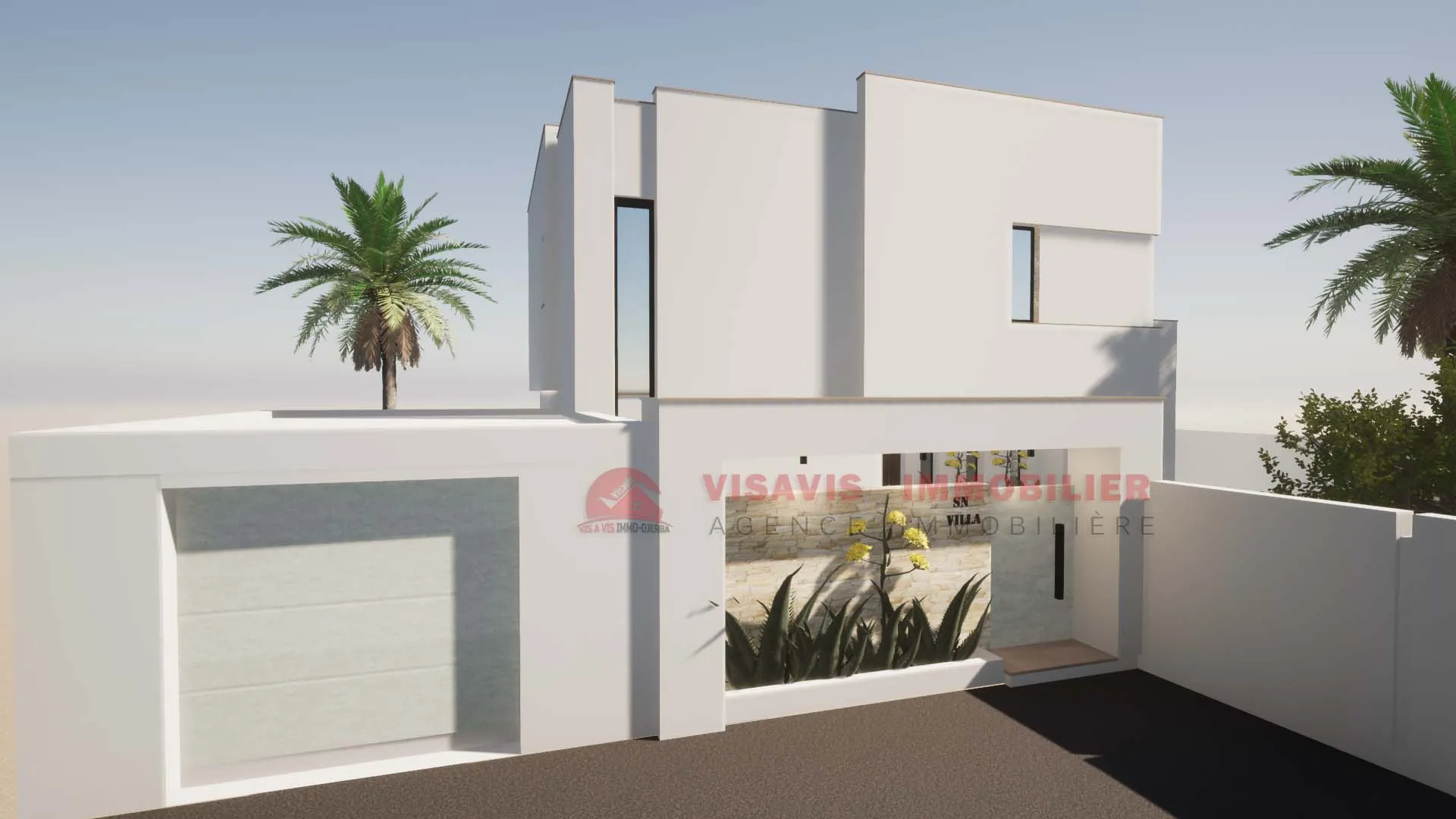 CONSTRUIRE UNE VILLA AVEC PISCINE À DJERBA EN TUNISIE ZU - RÉF P695