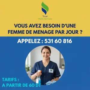 femme de menage par jour a kantaoui