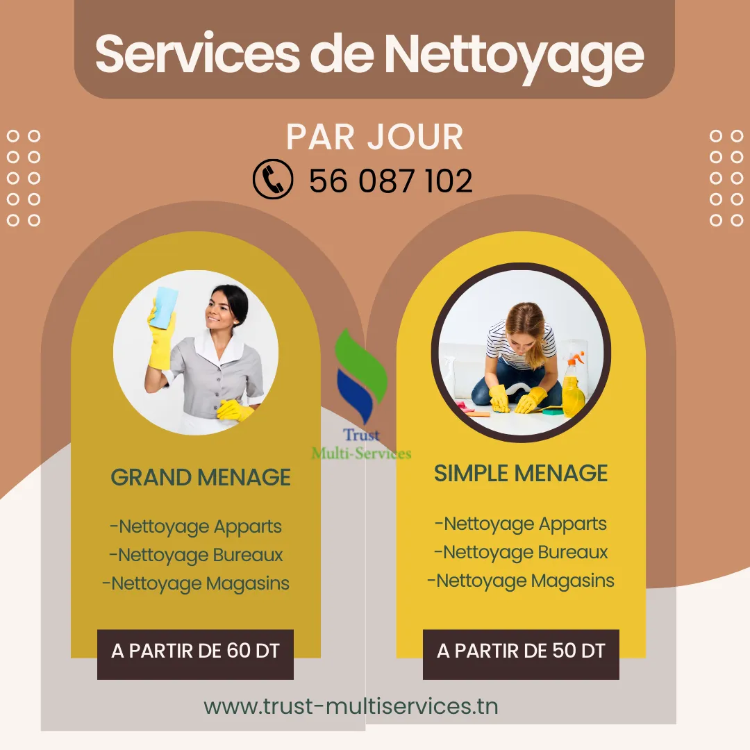 femme de ménage par jour Ariana 