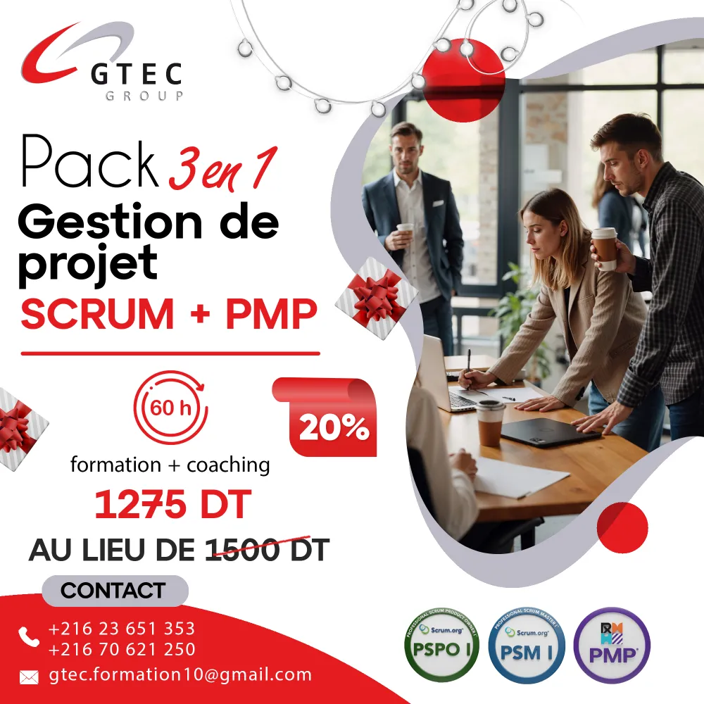 PACK EXCLUSIF 3en1 : SCRUM + PMP
