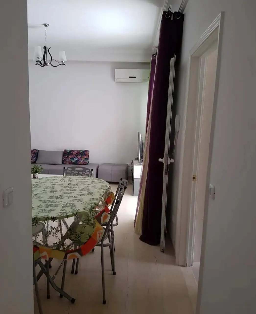  Appartement S+2 rez de chaussée près de la mer a chott meriem.