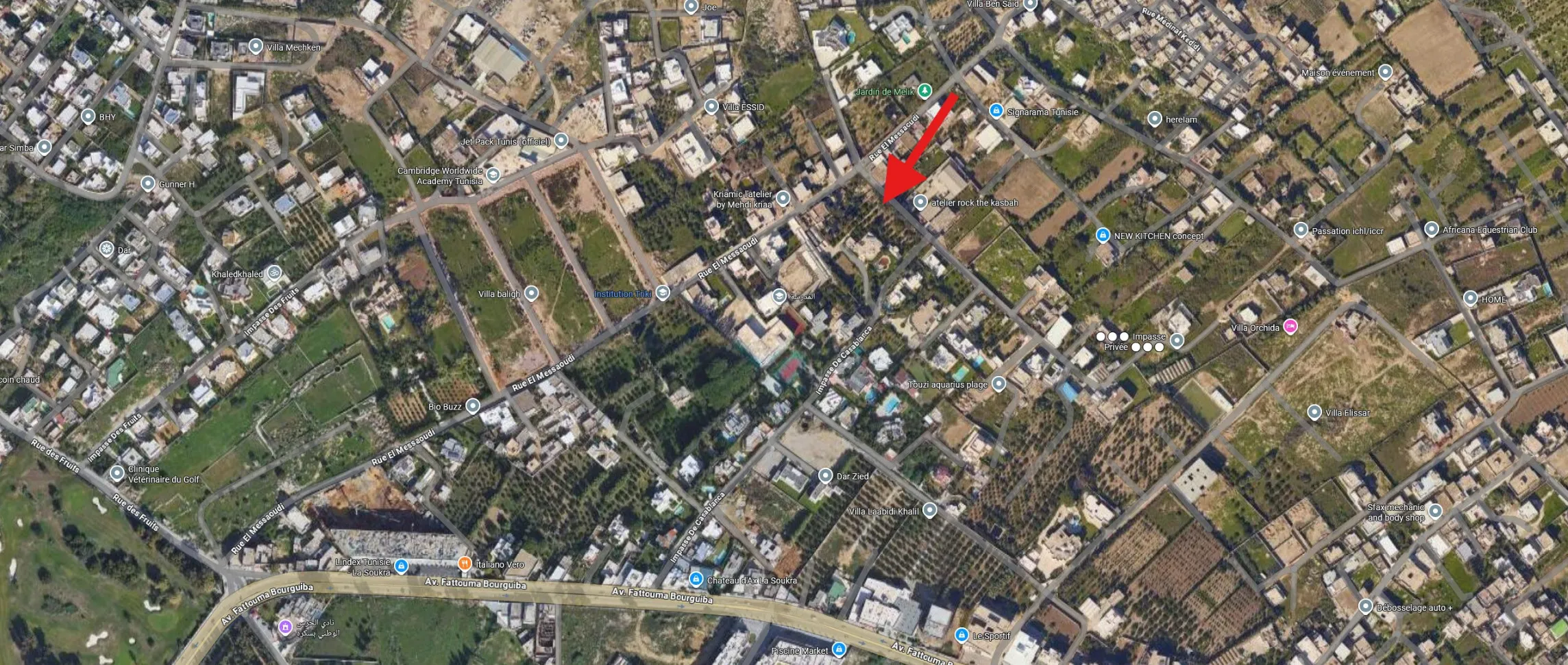 À Vendre Terrain résidentiel à La Soukra 500m2 