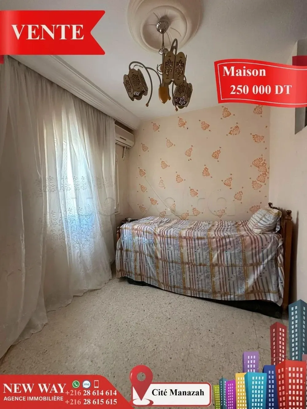 Maison de plain pied à Cité Manazah