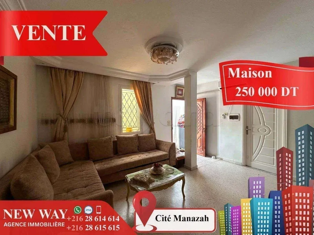 Maison de plain pied à Cité Manazah