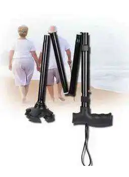 Canne de marche pliable avec lumière LED