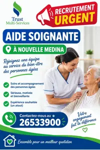 garde malade a ben Arous 26533900 55158815 