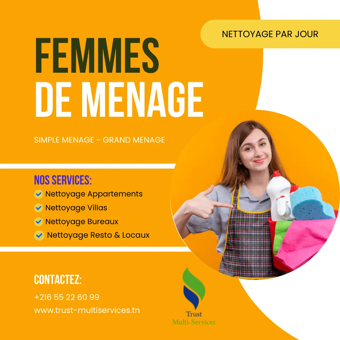 DES FEMMES DE MENAGE PAR JOUR A LAC1
