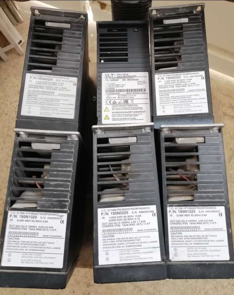 Lot de 10 variateurs de frequences