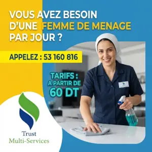 femme de menage par jour a megrine