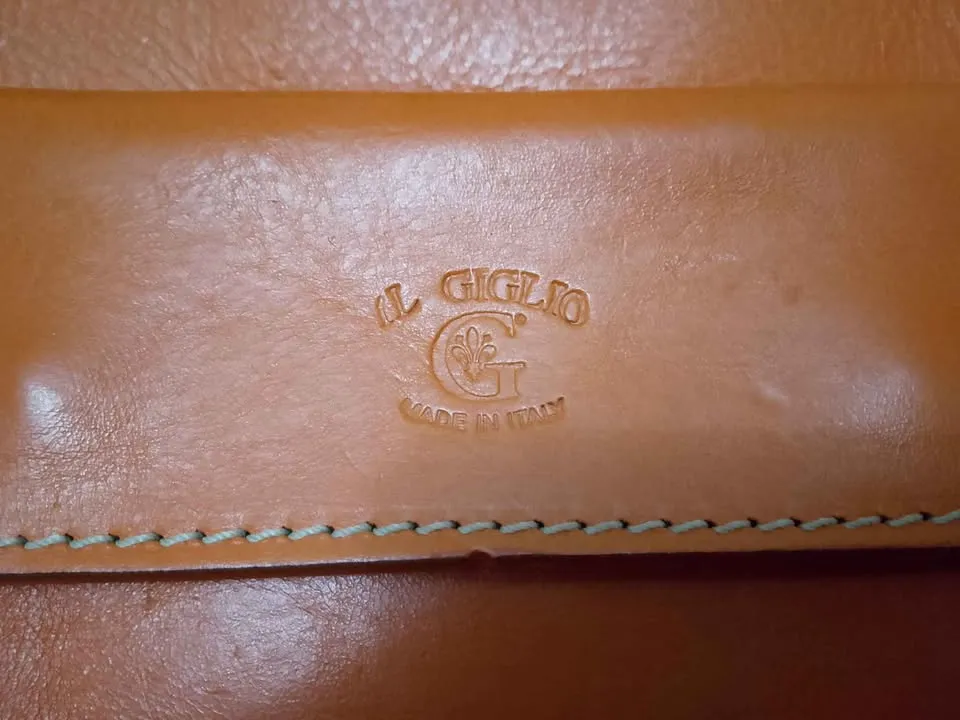 Sac cuir couleur orange made in italy