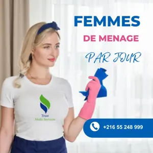 femme de ménage par jour a tunis 
