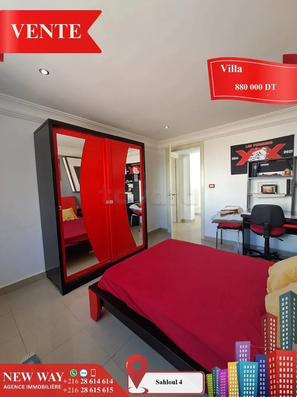 Villa à Sahloul 4 dans un quartier calme et Résidentiel