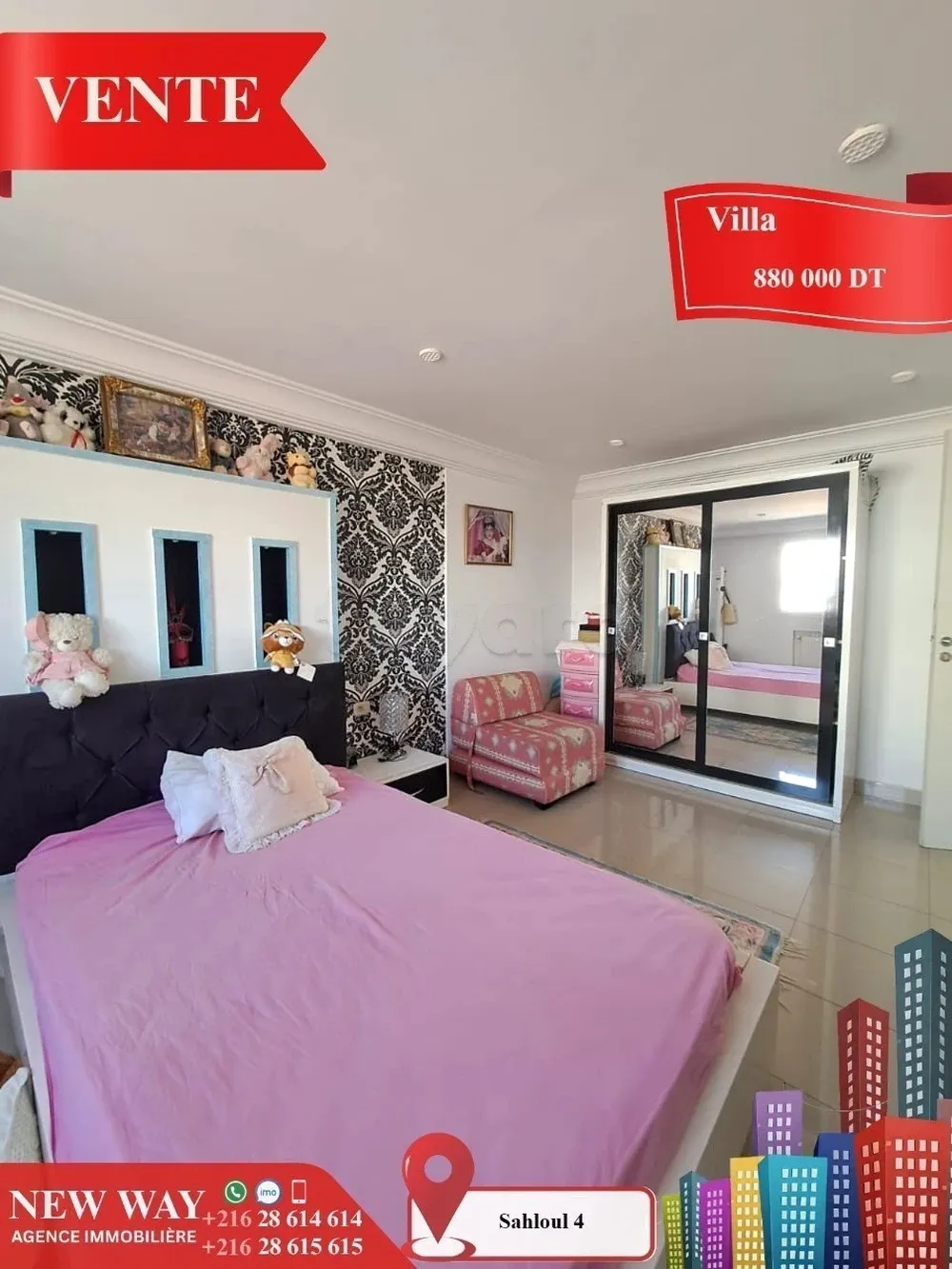 Villa à Sahloul 4 dans un quartier calme et Résidentiel