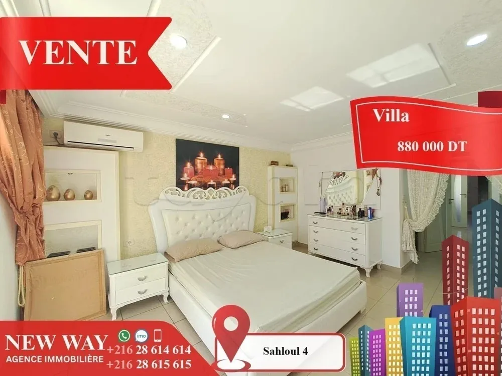 Villa à Sahloul 4 dans un quartier calme et Résidentiel