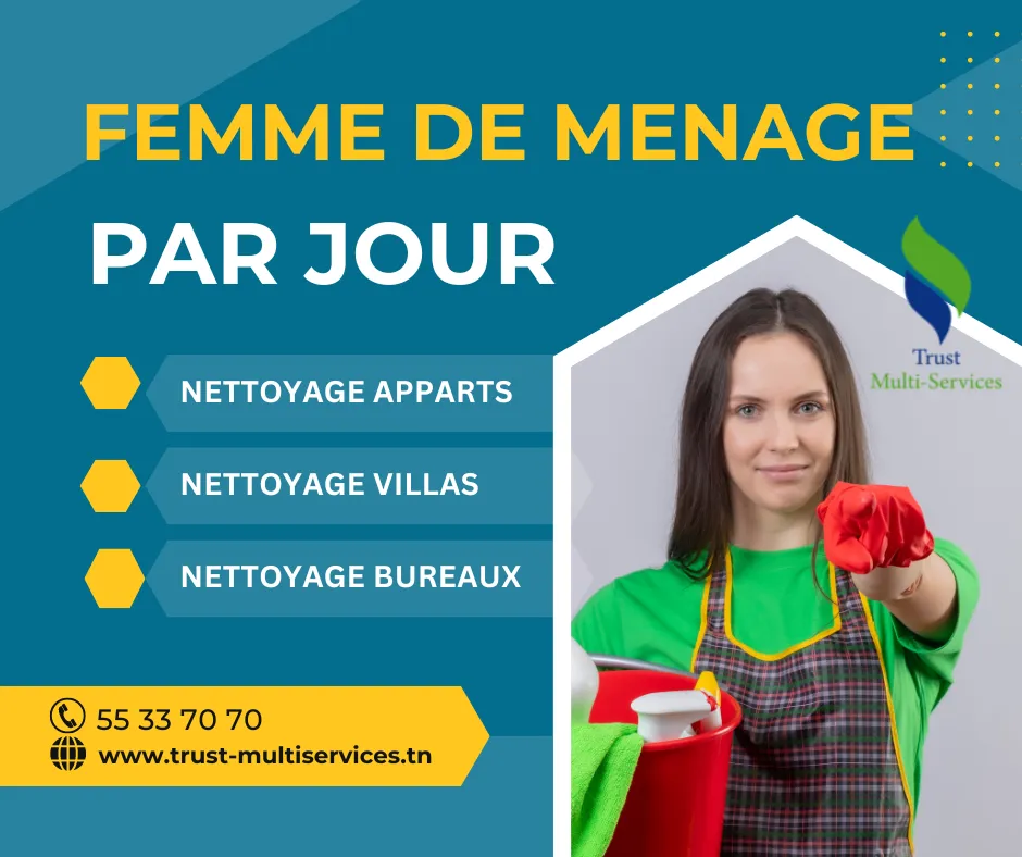 FEMME DE MENAGE PAR JOUR A DJERBA