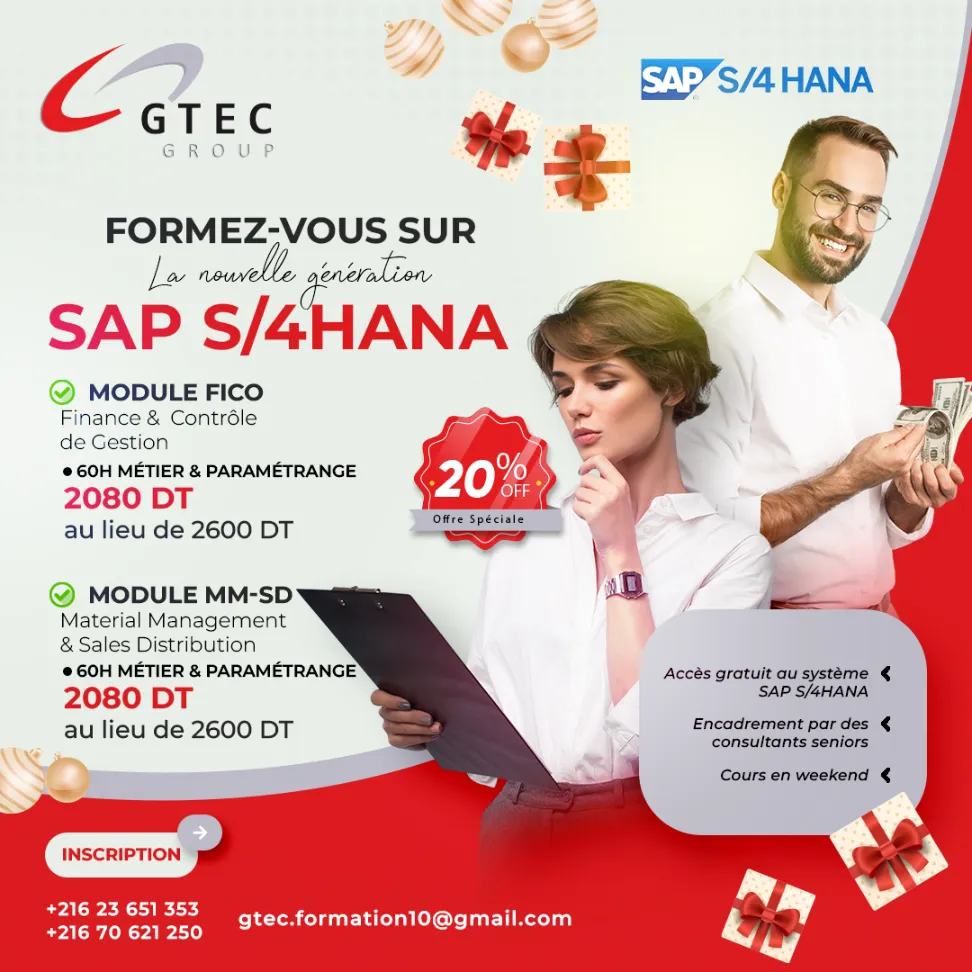 FORMATION SAP S/4HANA – Offre Spéciale Fin d’Année !