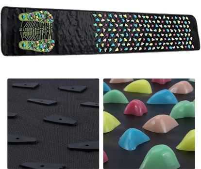 TAPIS DE MASSAGE PÉDESTRE AVEC GALETS POUR AMÉLIORATION DE LA CIRCULATION SANGUINE