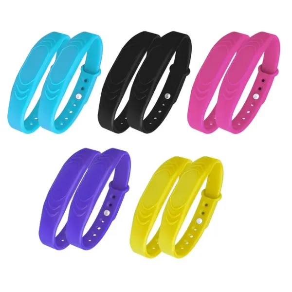 Bracelet réglable en silicone étanche RFID NFC 13.56Mhz  