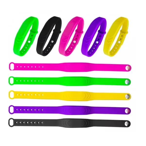 Bracelet réglable en silicone étanche RFID NFC 13.56Mhz  