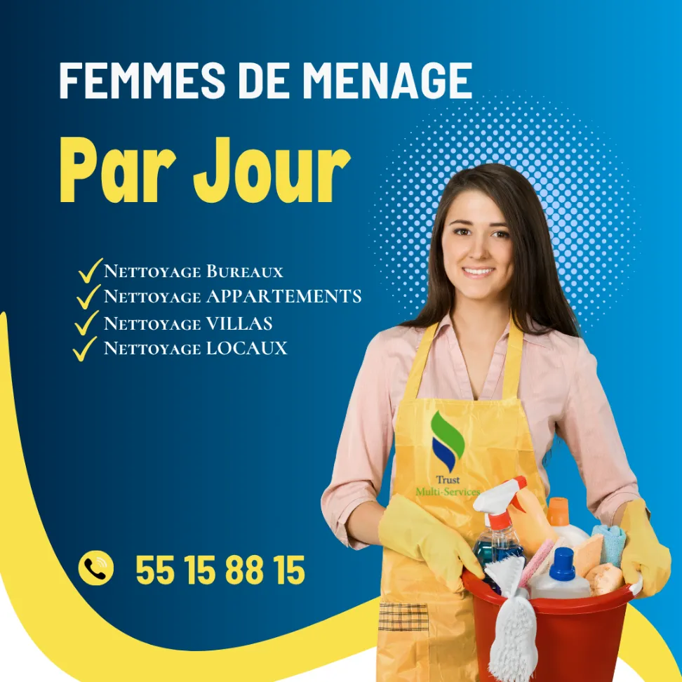 femme de ménage par jour a Tunis