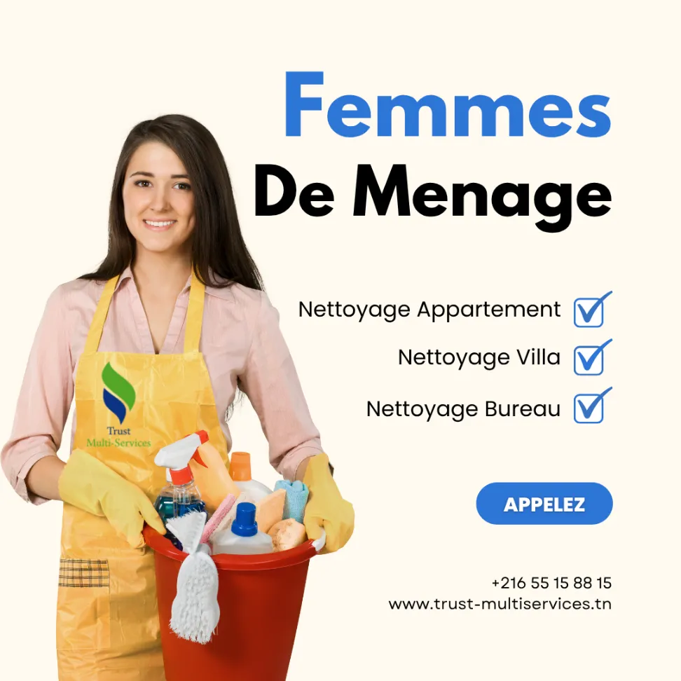 femme pour grand ménage a bardo