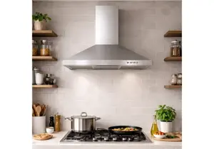 Hotte aspirante pyramidale en inox Neuve