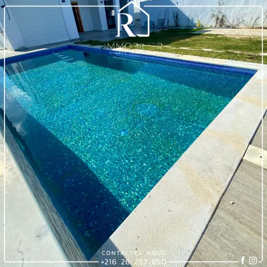 Vente Villa Piscine #Hammamet SUD Occasion avec prix intéressant  Villa avec #piscine de type S+3