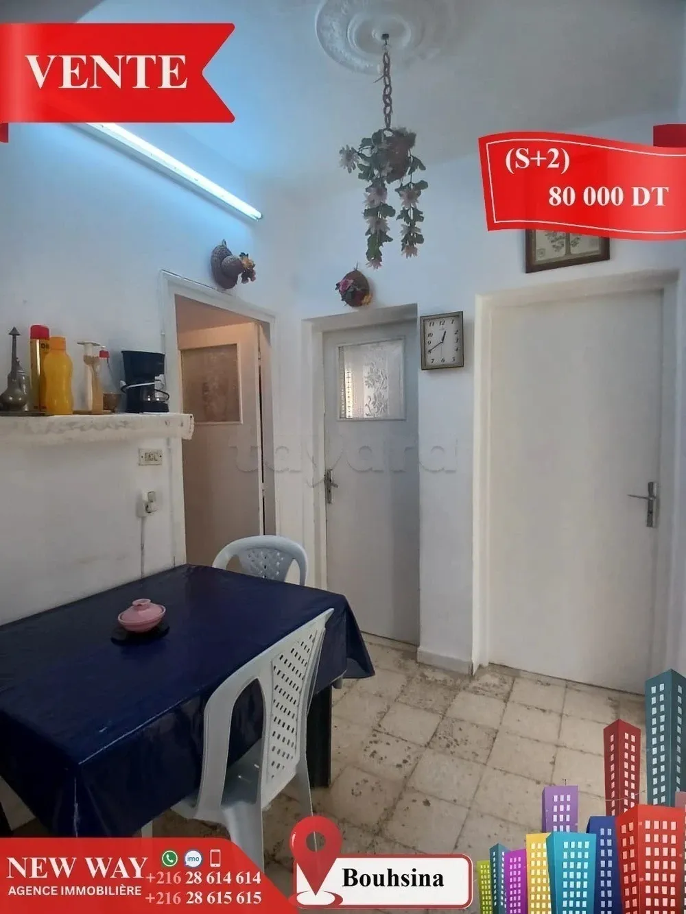 Appartement (S+2) à Bouhsina