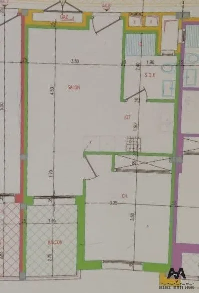 Appartement S+1 de 64m² à AFH² Mrezga, Nabeul