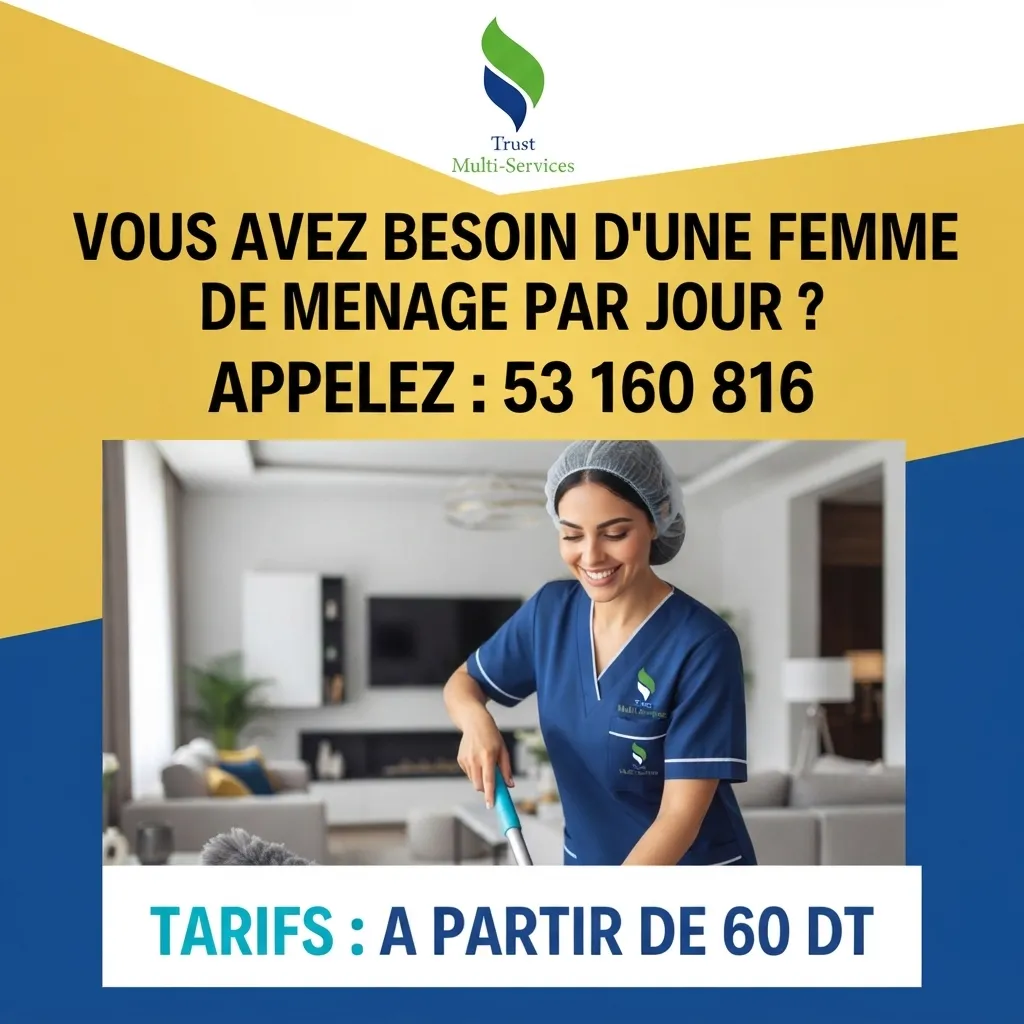 femme de menage par jour a msaken